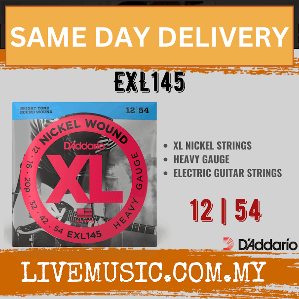 D'Addario EXL145 Nickel Wound Electric Strings, Heavy Gauge - (012-054)(DAddario)