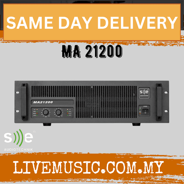SE Audiotechnik MA 21200 Dual-Channel Pro Power Amplifier (MA-21200 MA21200)