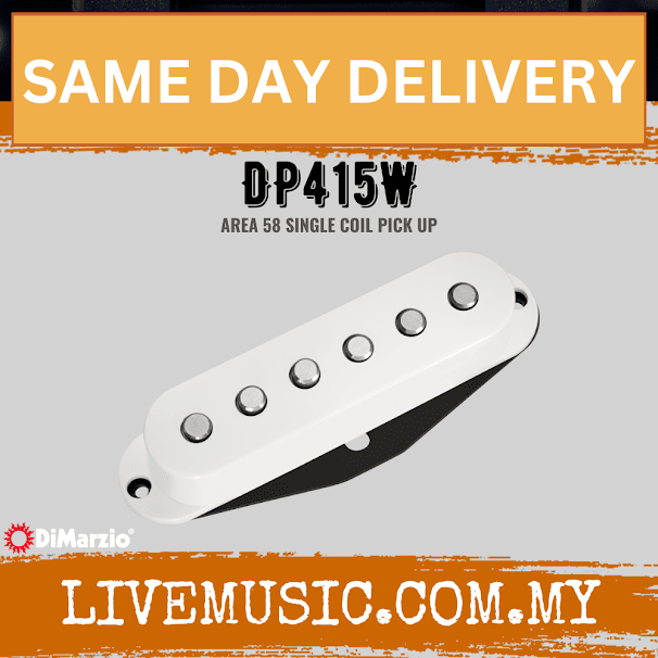 DiMarzio DP415W Area 58 Single Coil Pickup - White (DP-415W/DP 415W)