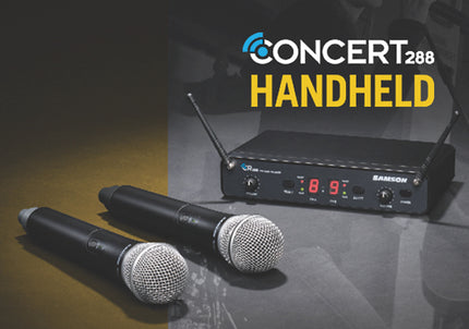 Samson Concert 288 CR288 Handheld Dual Channel UHF Wireless System With Q6 Microphone (CR 288/CR-288)