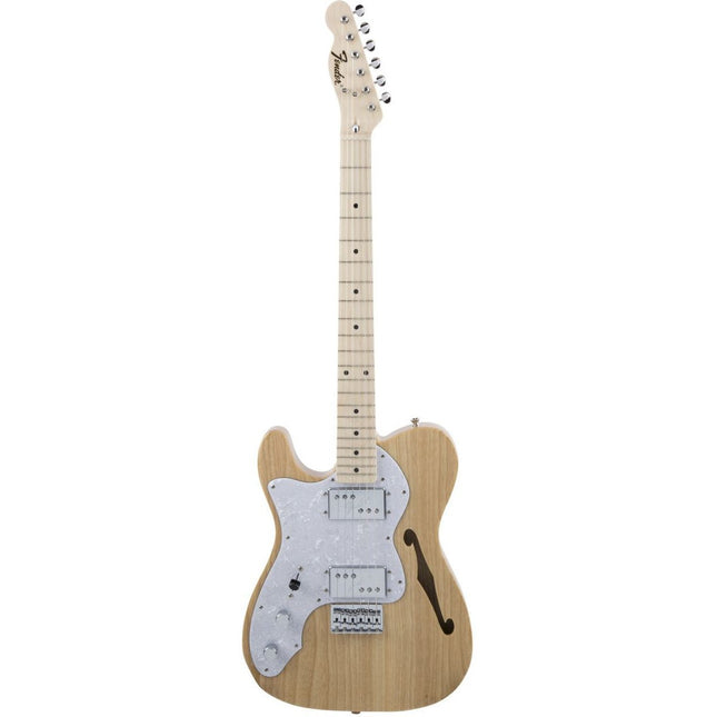Fender Japan Traditional II 70s Telecaster Thinline Electric Guitar, Maple Fretboard with Gig Bag - Natural