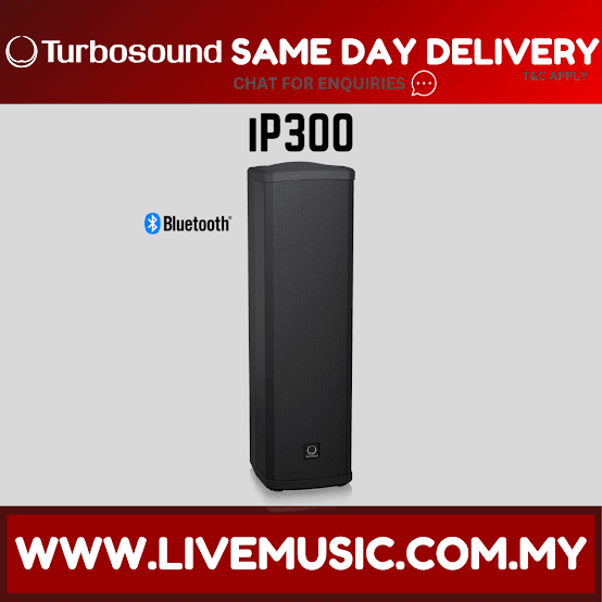 Turbosound iNSPIRE iP300 600W Active Column Speaker - Each ( iP-300 / iP 300 )