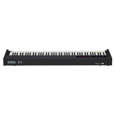 Korg D1 88-Keys Digital Piano With Note Stand and Adapter-Black (D-1)