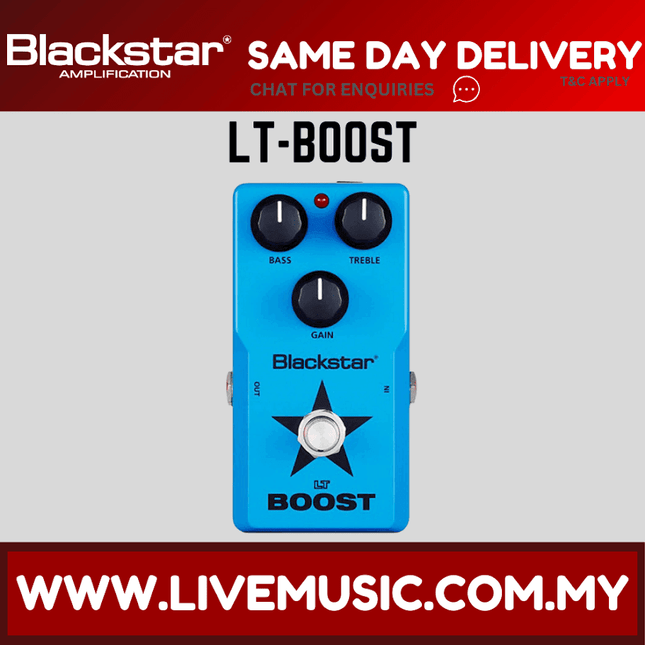 Blackstar LT Boost Compact Guitar Pedal (LT-BOOST/LTBOOST)