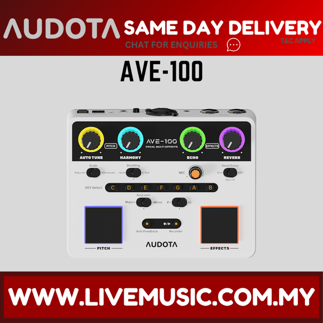 Audota AVE-100 Vocal Multi-Effects Processor ( AVE100 AVE 100 )