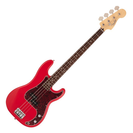 Fender Japan Hybrid II Precision Bass Guitar, Rosewood Fretboard with Gig Bag - Modena Red