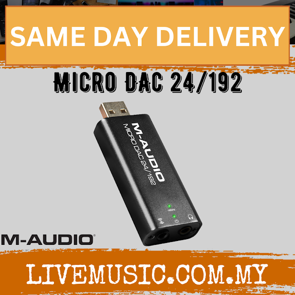M-Audio Micro DAC 24/192 - Portable Digital-to-Analog Converter with Analog & Coaxial Digital Outputs (Micro-DAC)