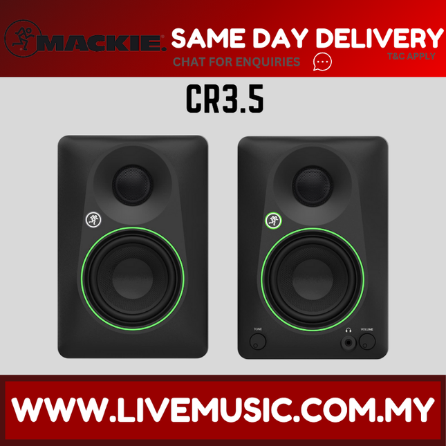 Mackie CR3.5 3.5-inch Powered Studio Monitors ( CR-3 CR 3 )