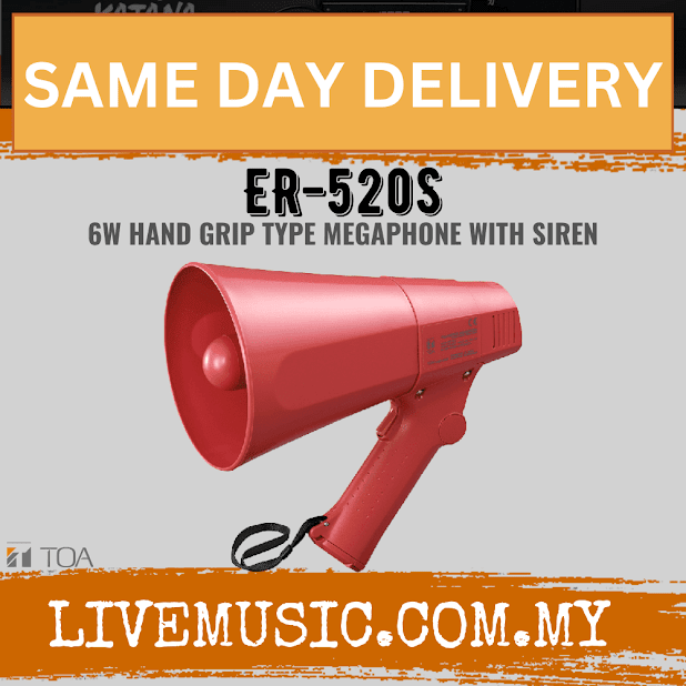 TOA ER-520S 6W Hand Grip Type Megaphone with Siren ( ER520S / ER 520S )