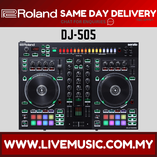 Roland DJ-505 - 2 channel Serato DJ Controller (DJ505)