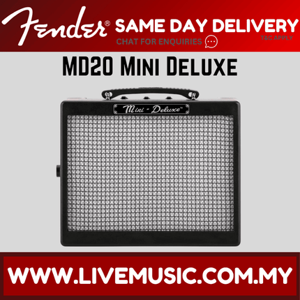 Fender Mini Deluxe MD20 2-watt 1x2" Mini Guitar Amp / Guitar Amplifier ( MD-20 )
