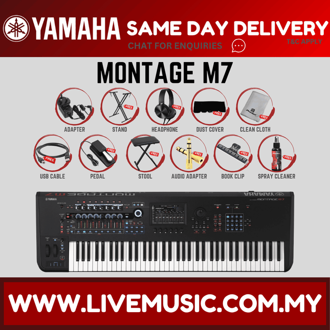 Yamaha Montage M7 76-key Synthesizer ( M-7 / M 7 )