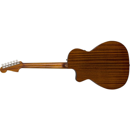 Fender California Newporter Classic Medium-Sized Acoustic-Electric Guitar with Bag - Hot Rod Red Metallic