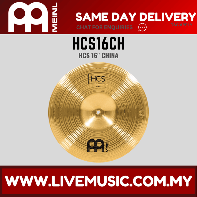 Meinl Cymbal HCS16CH 16inch HCS Brass China Cymbal