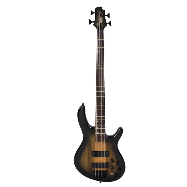 Cort C4 Plus ZBMH 4-String Electric Bass Guitar Rosewood Fretboard with Bag - Trans Black Burst