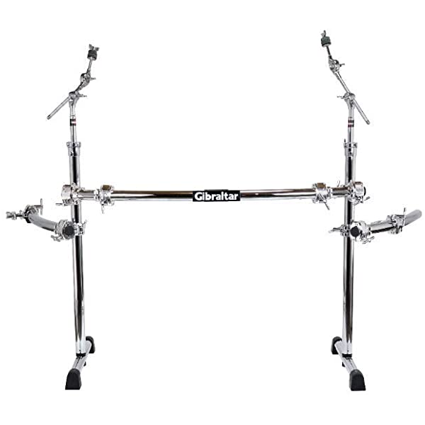 Gibraltar GCS375R Chrome Series Curved Front Rack with Wings + 2x Cymbal Boom (GCS-375R)
