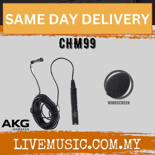 AKG CHM 99 Condenser Hanging Microphone - Black (CHM99)