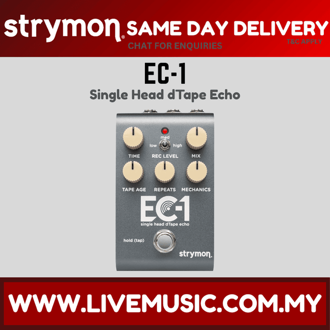 Strymon EC-1 Single Head dTape Echo Guitar Effects Pedal