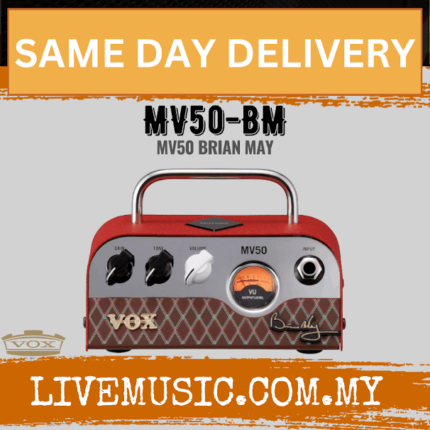 Vox MV50-BM Brian May 50-watt Hybrid Tube Head ( MV50 BM / MV50BM )