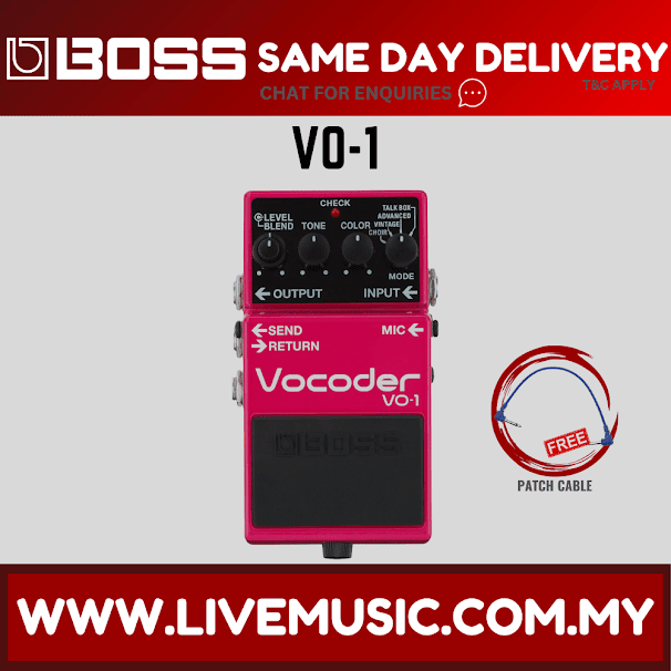 Boss VO-1 Vocoder Guitar Effect Pedal (VO1)