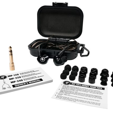 Mackie MP-220 Dual Dynamic Driver Professional In-Ear Monitors (MP220/MP 220)