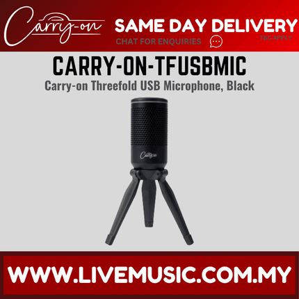 Blackstar Carry-on Threefold USB Microphone – Black