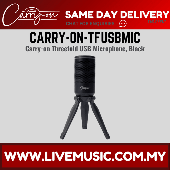 Blackstar Carry-on Threefold USB Microphone – Black
