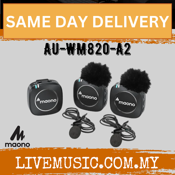 Maono AU-WM820-A2 2.4G Wireless Lavalier Microphone ( AU WM820 A2 / AUWM820A2 )