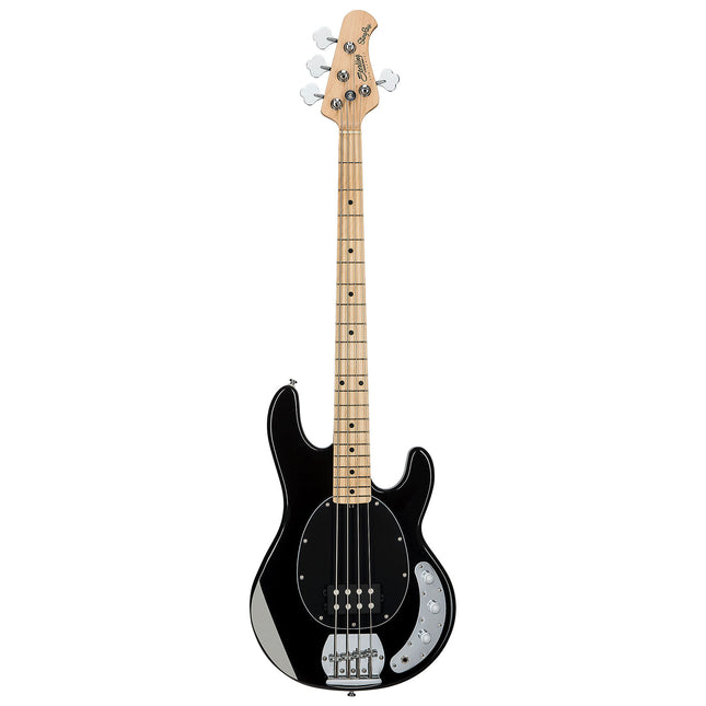 Sterling Ray4 Stingray 4-String Electric Bass Guitar Maple Fretboard - Black (Ray-4/Ray 4)