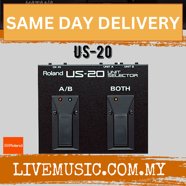 Roland US-20 Unit Selector Guitar Floor Control Pedal for GK-2A GK-3 (US20 GK2A GK3)