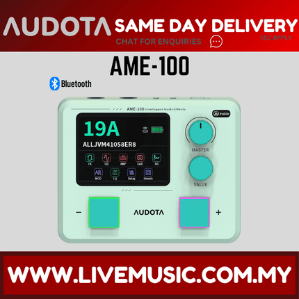 Audota AME-100 Intelligent Multi Effects Pedal, Built-in AI Tone Companion, Looper & Drum Machine ( AME100 AME 100 )
