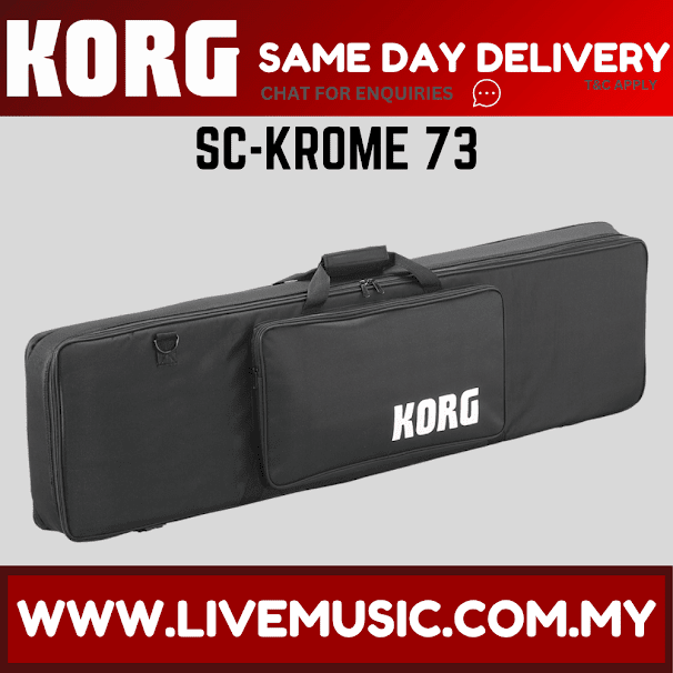 Korg SC-KROME 73 Soft Case Lightweight Padded Bag For Krome 73 Key Keyboard ( SC KROME / SCKROME)