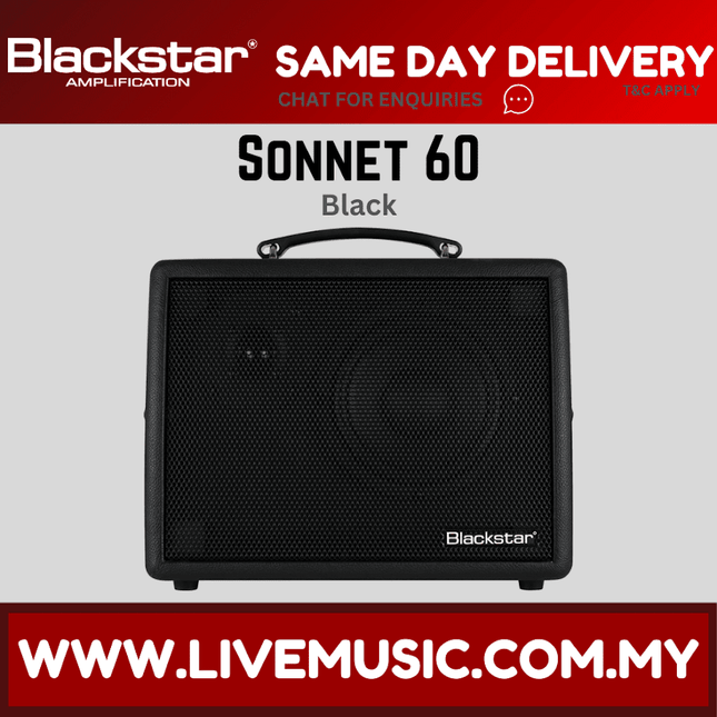 BLACKSTAR SONNET 60 Acoustic Series Amplifier - Black (SONNET60)