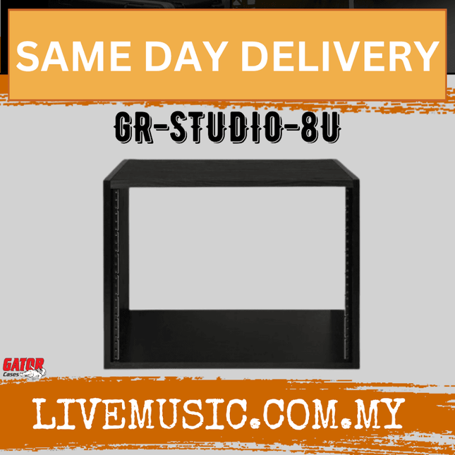 Gator GR-STUDIO-8U Studio Rack Cabinet (GR STUDIO 8U/GRSTUDIO8U)
