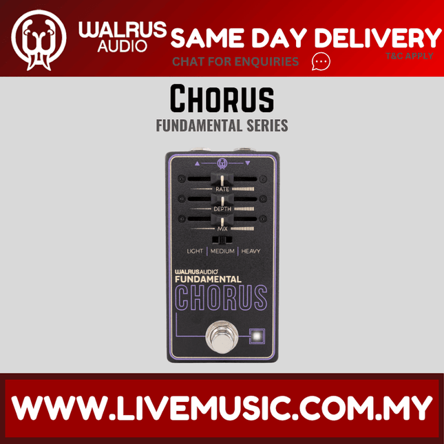Walrus Audio Fundamental Series Chorus Guitar Effects Pedal