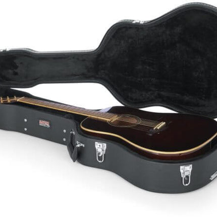 Gator GW-DREAD Deluxe Wood Case for Acoustic Dreadnought Guitar (GWDREAD/GW DREAD)