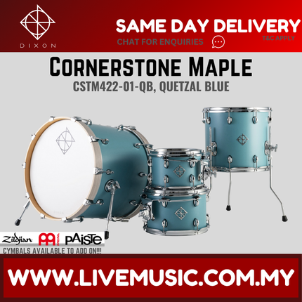 Dixon Cornerstone Maple CSTM422-01 4 Pcs Drum Kit Set Shell Pack
