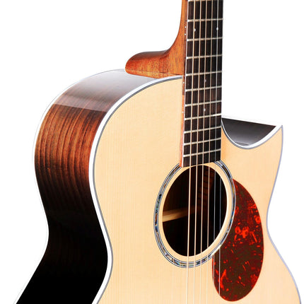 Enya EA-Q1 41" AJ Body Cutaway Acoustic Guitar With Bag (EAQ1/EA Q1)