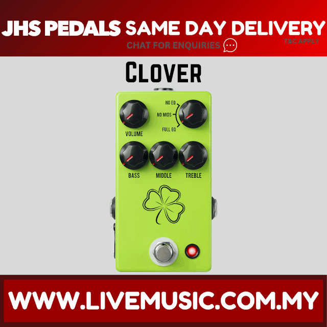JHS Clover Preamp Guitar Effects Pedal