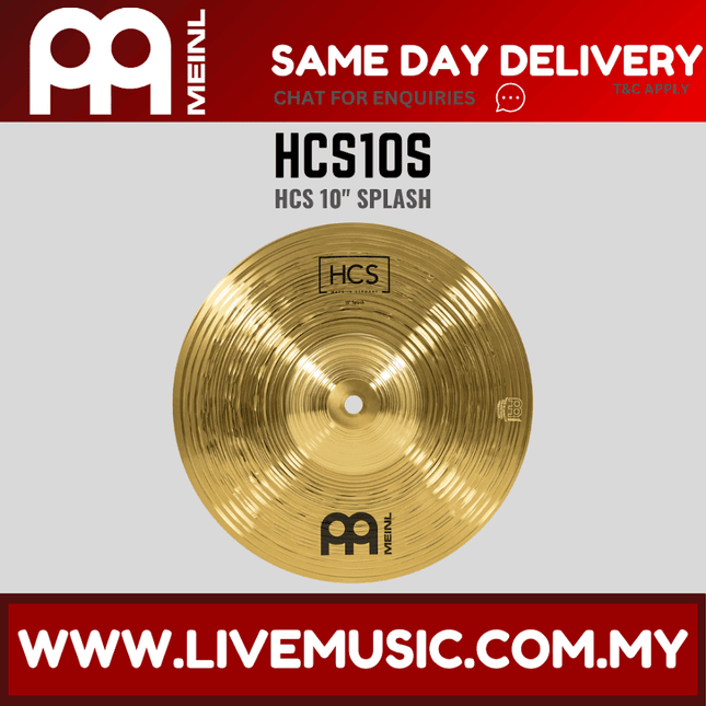 Meinl Cymbals HCS10S 10inch HCS Splash For Drum Set