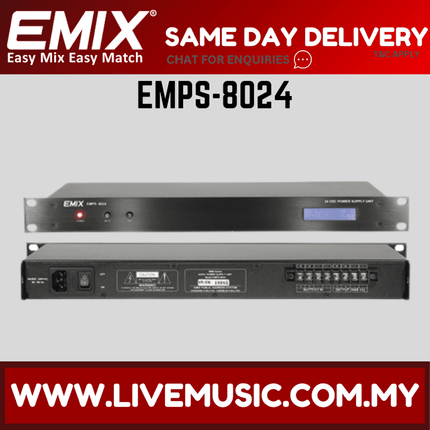 Emix EMPS-8024 24V DC Power Supply Unit ( EMPS 8024 / EMPS8024 )