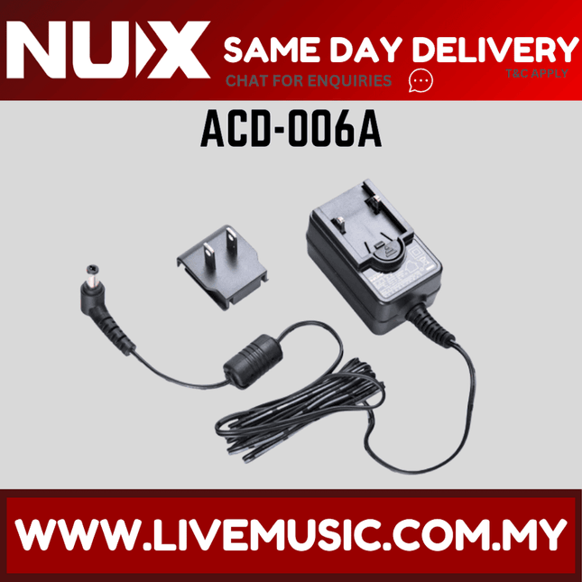 NUX ACD-006A - Power Adapter For Guitar Effect Pedal BOSS/MXR/Zoom (ACD006A)