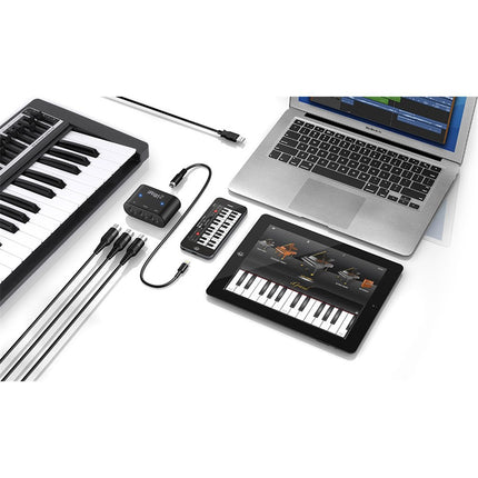 IK Multimedia iRig Keys 37 Pro - The affordable 37 key USB MIDI controller for Mac/PC - Black (Keys37/Keys-37)