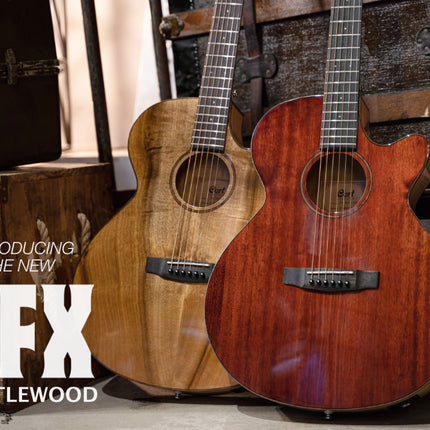 Cort SFX-Myrtlewood Acoustic-Electric Guitar with Bag - Brown Gloss (SFX MYRTLEWOOD)