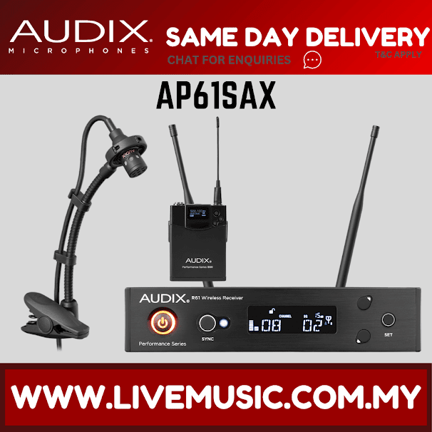 Audix AP61 SAX R61 Single-Channel True Diversity Receiver ( AP61-SAX / AP61SAX )