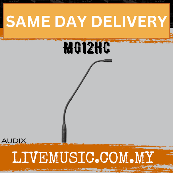Audix MG12HC Hypercardioid Gooseneck Microphone (MG12 HC/MG12-HC)