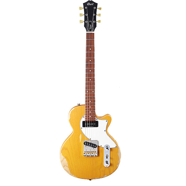 Cort Sunset TC Electric Guitar Jatoba Fretboard with Gig Bag - Worn Butter Blonde