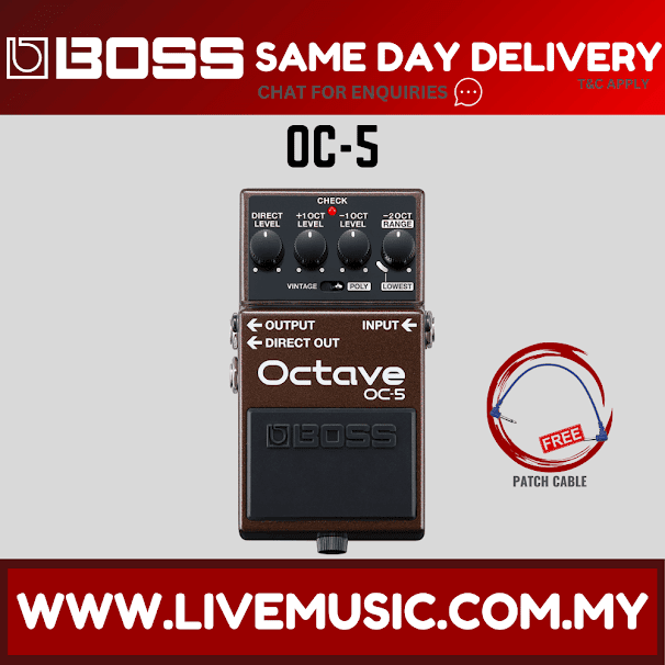 Boss OC-5 Octave Pedal (OC5 OC 5)