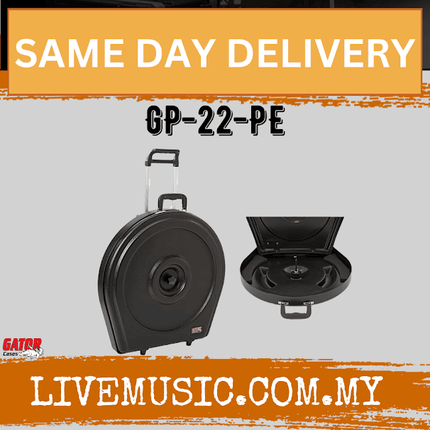 Gator GP-22-PE Rolling Drum Cymbal Case with Wheels and Tow Handle (GP22PE)