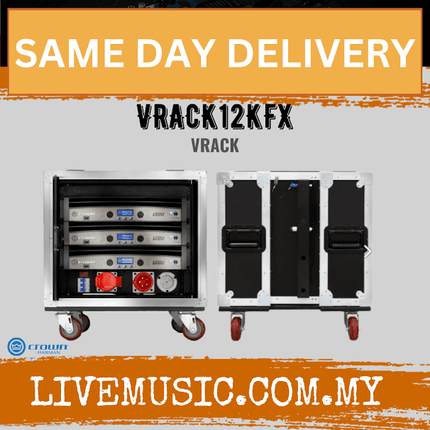 Crown VRACK12KFX 3 nos x IT12000HD Amplifiers, RACK, PD, +I/O ( VRACK 12KFX   / VRACK-12KFX  )